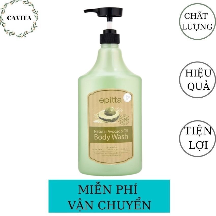 Sữa Tắm Epitta 1200ml Malaysia CAVITA, lưu hương lâu, mùi hương nhẹ nhàng, tiết kiệm