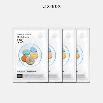 Combo 4 Mặt Nạ Dưỡng Trắng Rainbow L'Affair Multi-Care V5 Whitening Vitamin 25ml