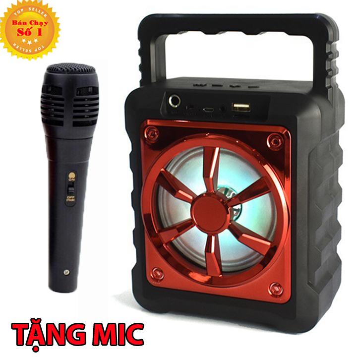 Loa bluetooth hát karaoke kèm mic loa bluetooth hát karaoke mini loa kẹo kéo mini giá rẻ loa karaoke bluetooth gia đình