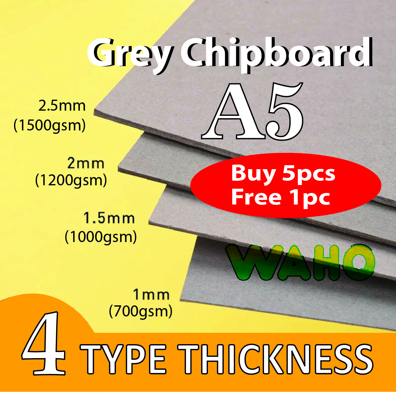 Black Card A5 Extra Thick 1000gsm - 1.5mm Thick Mounting Craft - View #9
