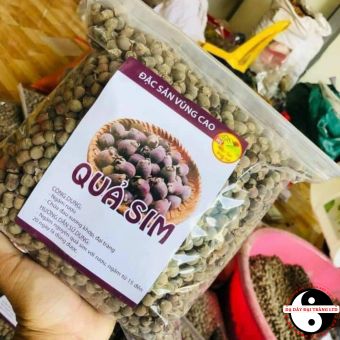 Quả sim rừng khô Tây Bắc ngâm rượu loại 1 (1kg) thượng hạng, Sim rừng được người dân trực tiếp thu hái, phơi, sấy khô từ sim rừng tươi chín đen