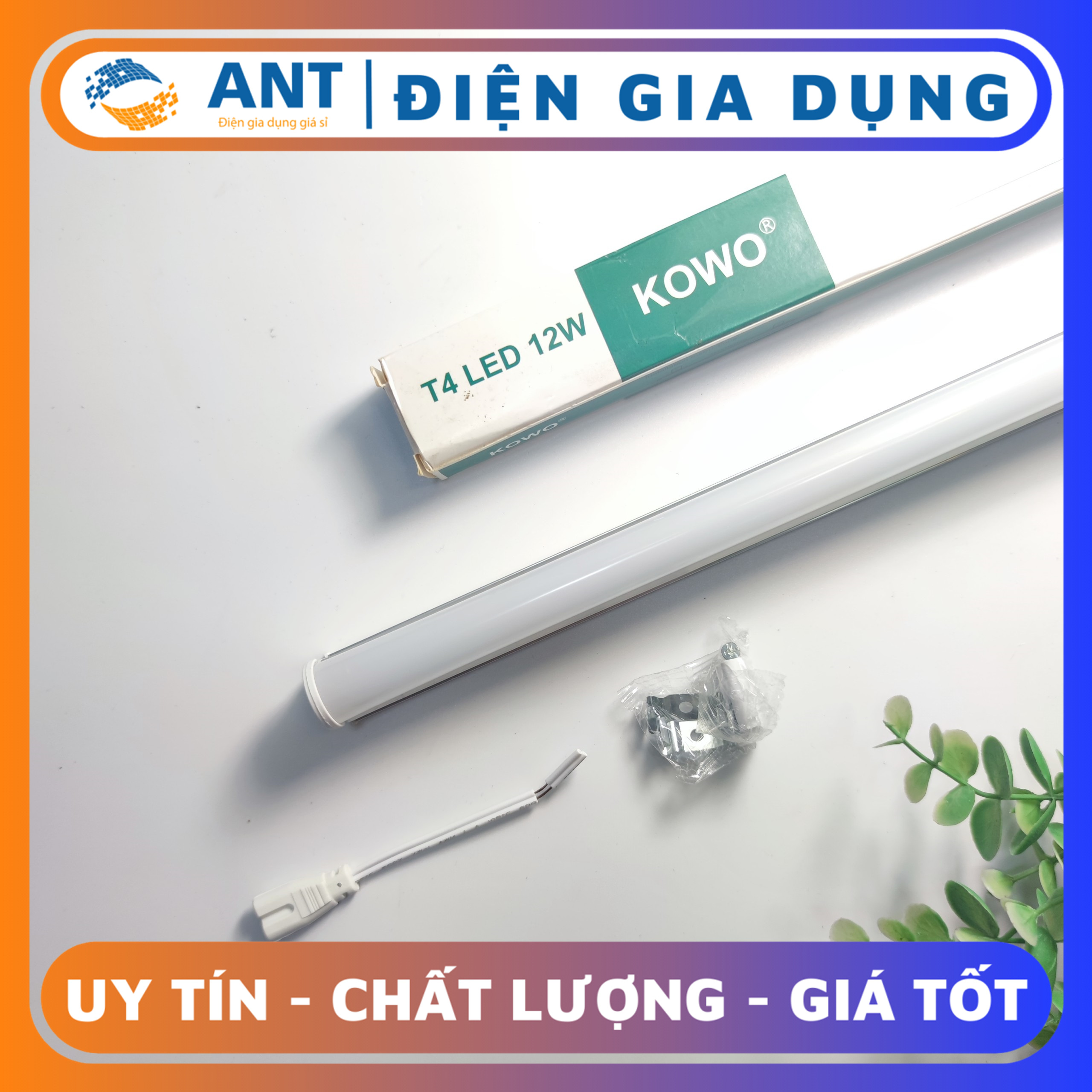 Bộ đèn tủ T4 liền máng, Chính Hãng KOWO