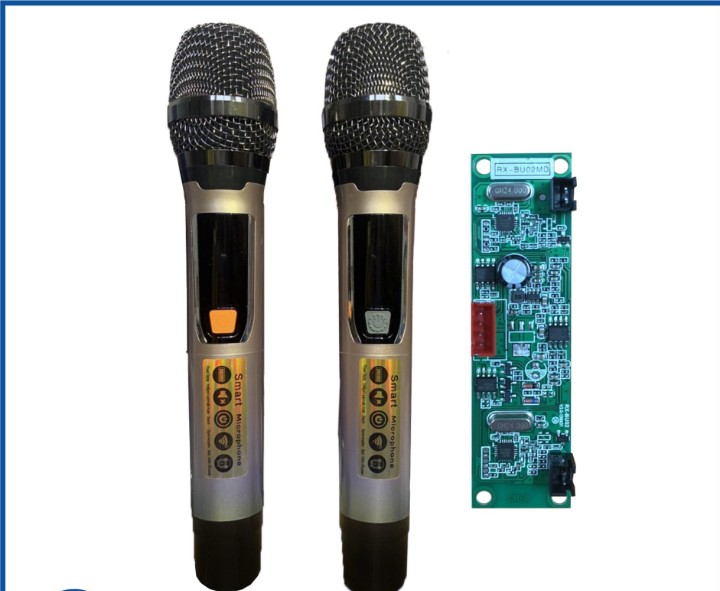Micro loa kéo uhf chỉnh volume kèm board kết nối hàng cao cấp