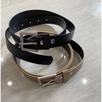 Dây thắt lưng nữ dây nịt da tổng hợp làm điểm nhấn