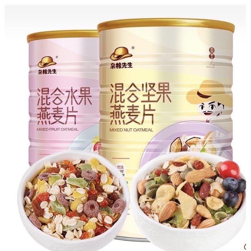 Ngũ cốc yến mạch và hạt dinh dưỡng, trái cây Mixed Nuts Oat Meal Mr.MultiGrain 1080g