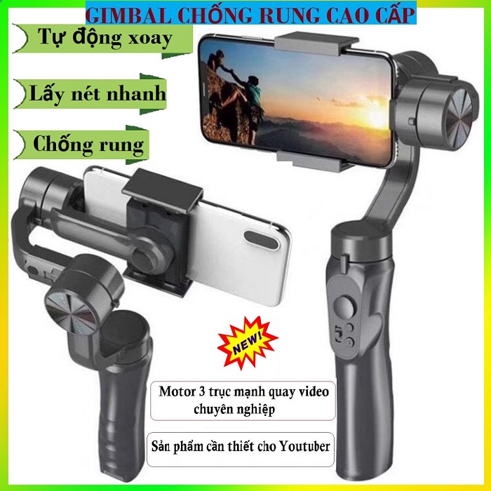 Gậy chống rung gimbal F6 - chống rung cực độ điều khiển 4 chiều dễ dàng Gậy chống rung quay video tự