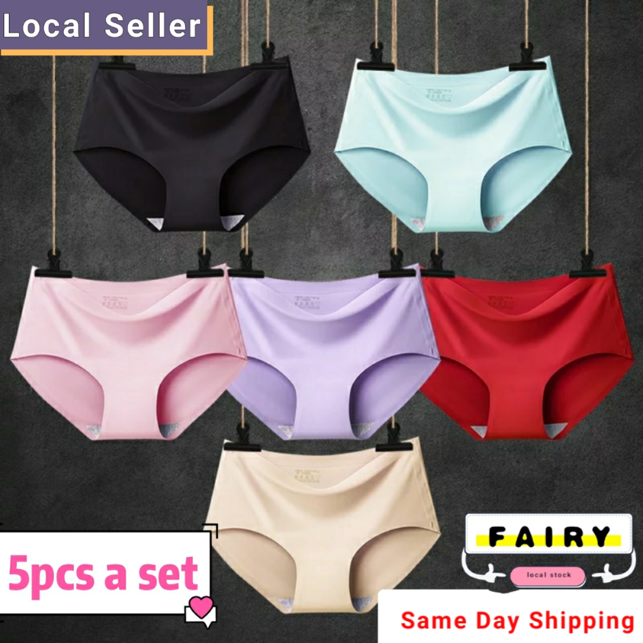 Yingbao 1pcs M-4XL 40-110kg Panty for Women Ice Silk Ladies Panties Seamless  Mid Waist Soft Breathable Underwear Brief Plus Size M L XL XXL 3XL 4XL