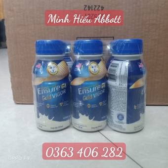 Sữa nước pha sẵn Ensure Gold VIGOR HMB lốc 6 chai - thùng 24 chai