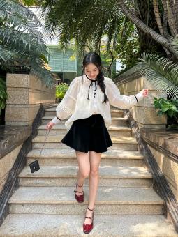 Chân váy nhung dáng xoè KEVA SKIRT