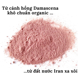 50 GR BỘT HOA HỒNG DAMASK NGUYÊN CHẤT ĐẮP MẶT NẠ DƯỠNG DA TRẮNG SÁNG - DAMASCENA ROSE POWDER (HANDMADE)
