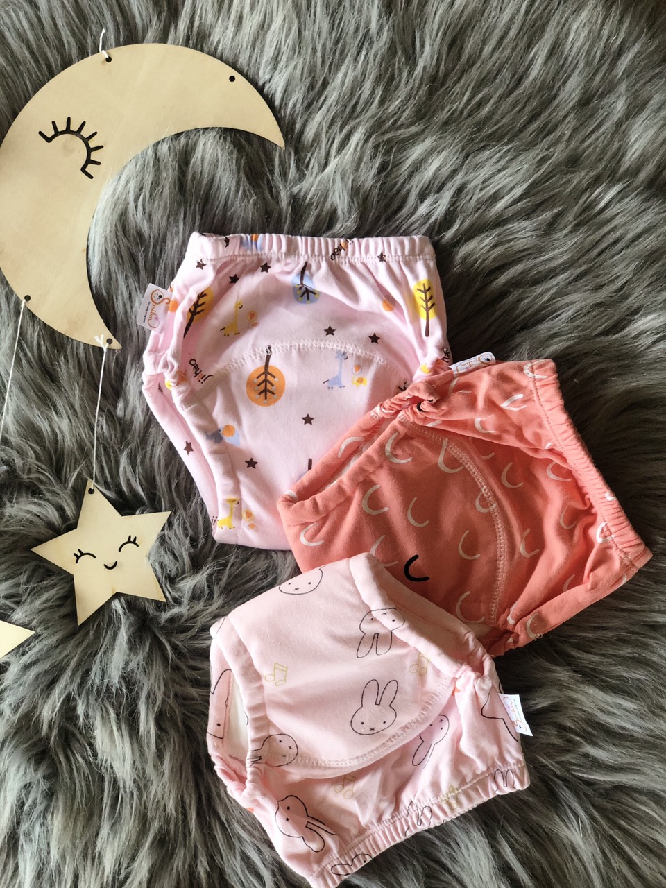 Combo 10 quần bỏ bỉm cao cấp smilin 6 lớp, 4 size chống thấm, chống tràn cho bé, màu ngẫu nhiên