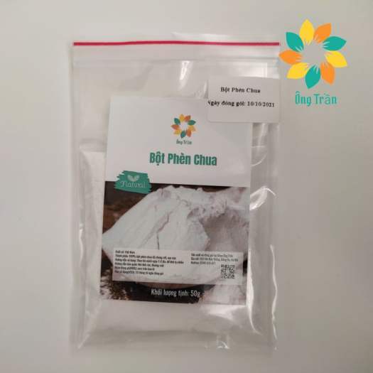 Bột phèn chua chưng cất, siêu mịn khử mùi hôi nách hôi chân Shop Ông Trần