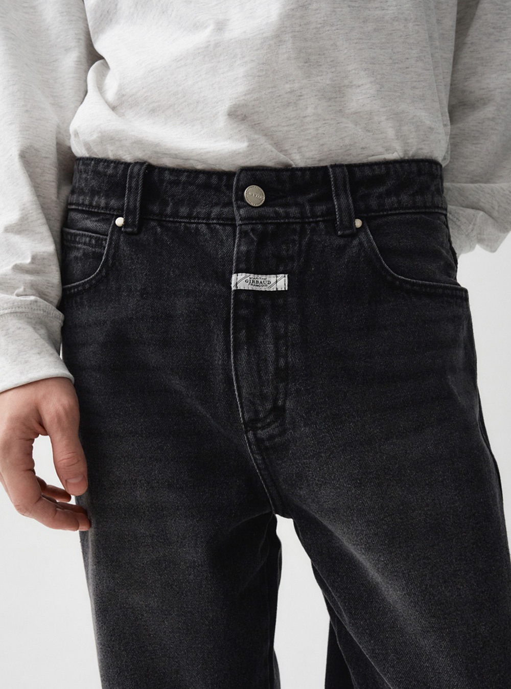 MARITHE FRANCOIS GIRBAUD M Vintage, gewassen, wijde spijkerbroek, herenjeans, 2 kleuren (2024 NIEUW)