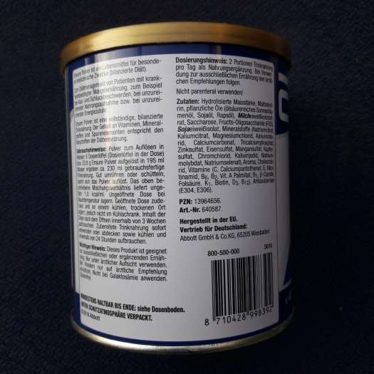 Sữa dinh dưỡng ensure Đức vị vani hộp 400g