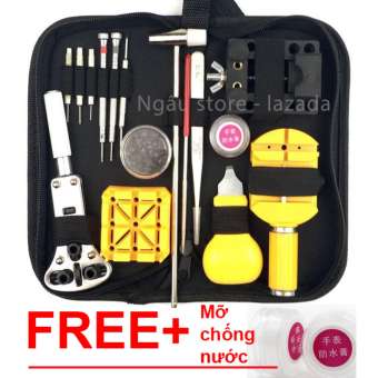 Bộ dụng cụ đồ nghề sửa chữa tháo lắp đồng hồ + Kèm mỡ chống nước