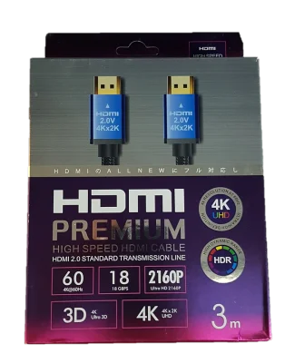 2M/3M/5M 4K High Speed V2.0 HDMI Cable 24K Gold-plated connector with Ethernet and HDTV, 4K Ultra HD, 3D function (2)