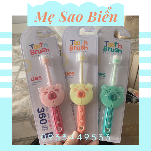 Bàn chải đánh răng xoay 360 độ cho bé
