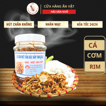 Cá cơm rim tỏi ớt ăn liền Miền Trung 250gr, cá cơm tẩm vị, cá cơm rim mặn ngọt tỏi ớt thơm ngon, cá cơm ăn vặt, cá cơm sấy giòn rim tỏi ớt