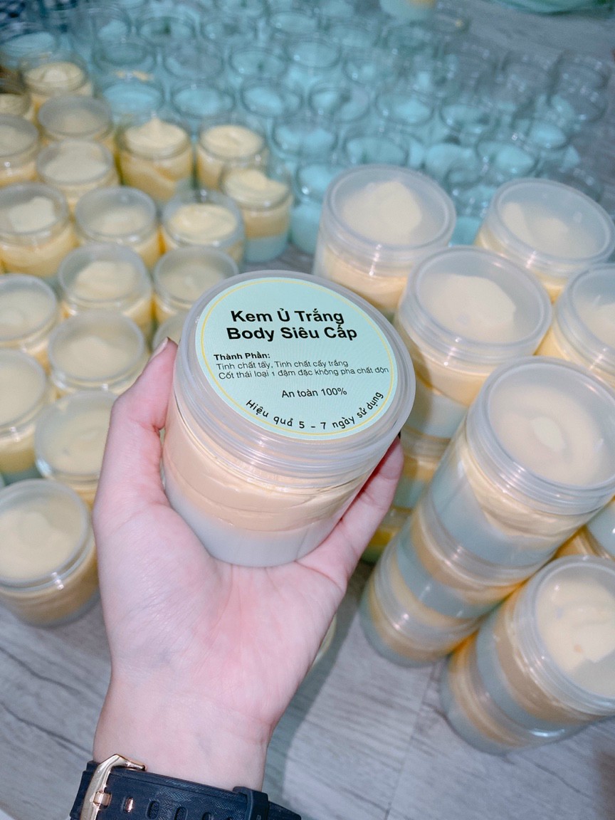 Kem ủ trắng siêu cấp toàn thân-hũ 200 gr