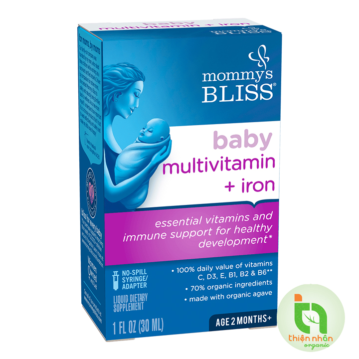 Dung dịch multivitamin và sắt Mommy' s Bliss (30ml) cho bé 2m+
