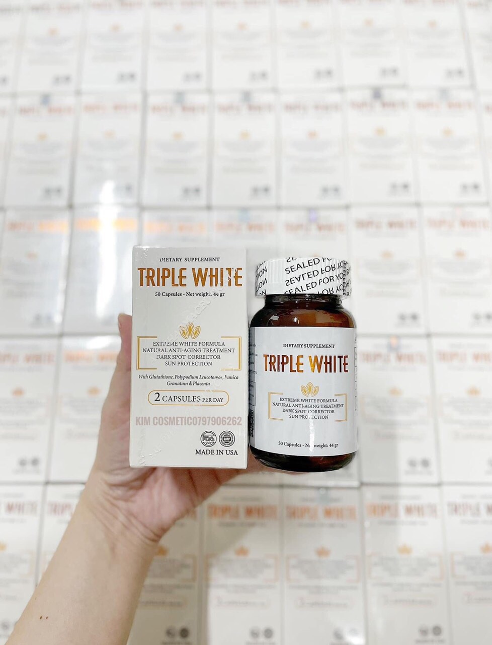 Viên Uống Trắng Da GIẢM Nám Dietary Supplement Triple White