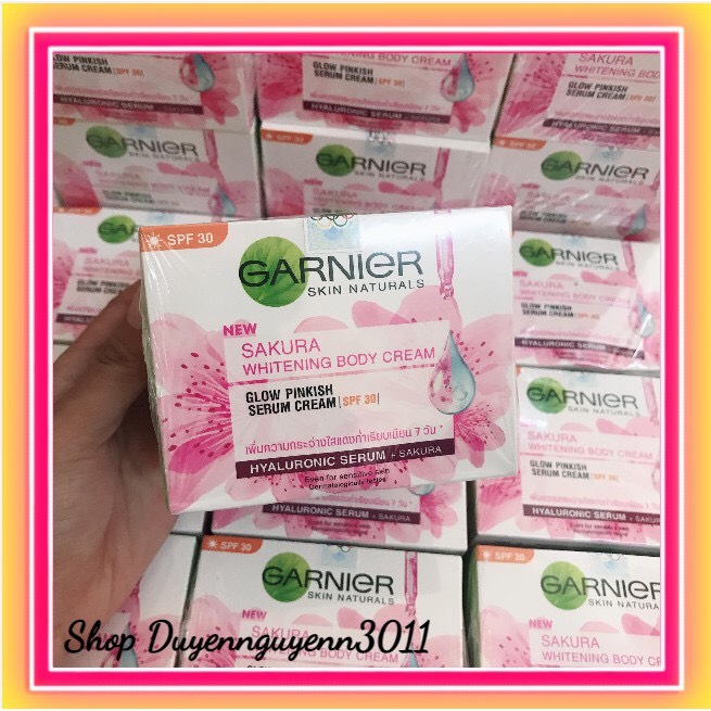 Kem dưỡng trắng da body Garnier Thái Lan chính hãng