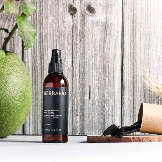 Nước xịt dưỡng tóc tinh dầu bưởi Herbario 100ml giúp tóc mọc dài, dày và khỏe hơn