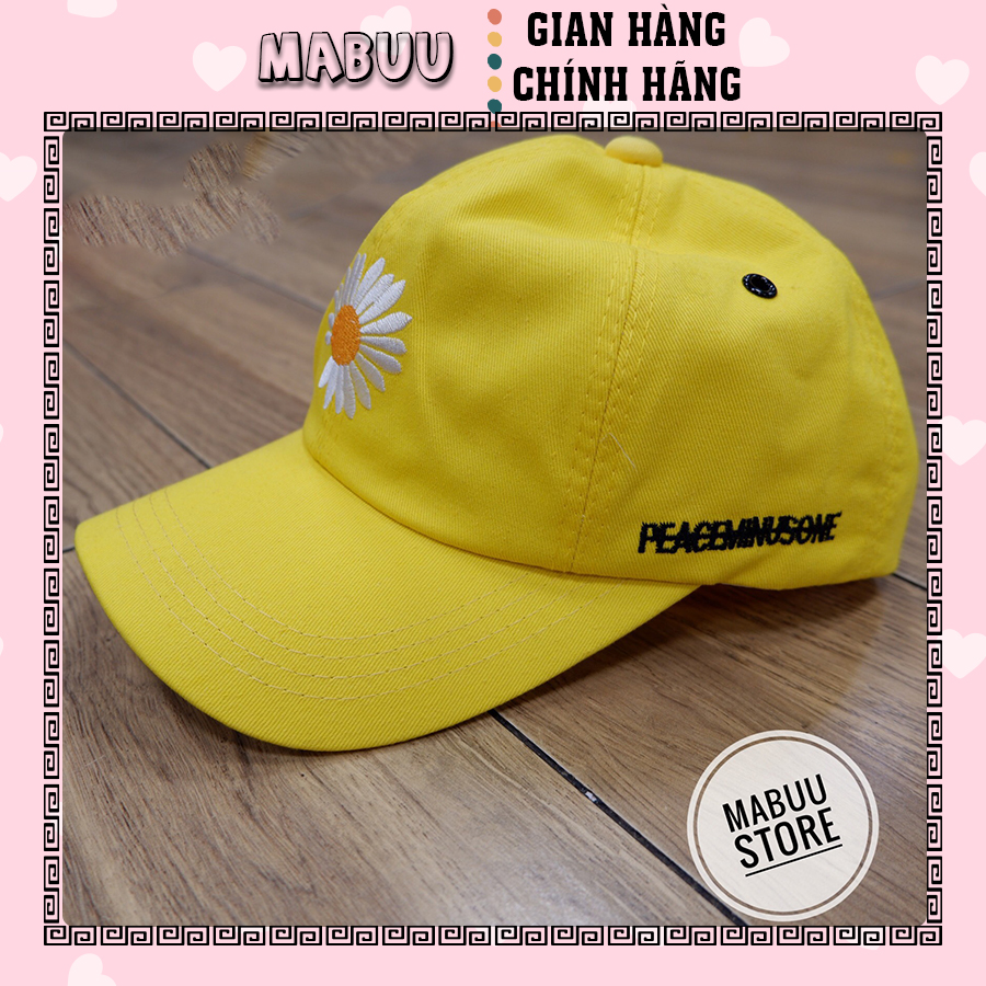 Nón lưỡi trai G.D hình hoa cúc họa mi