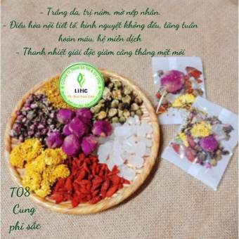 Trà hoa quả detox thảo dược thiên nhiên giảm cân giữ dáng, thanh lọc cơ thể đẹp da, thanh liễu, khai tâm trà, cung phi sắc, trà dưỡng nhan. uyên ương, Atcare88