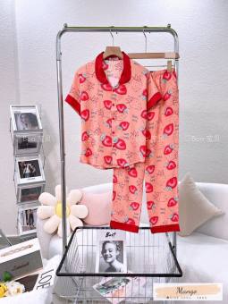 Đồ bộ Pijama LỤA MANGO Thiết kế Tay Ngắn Quần Dài