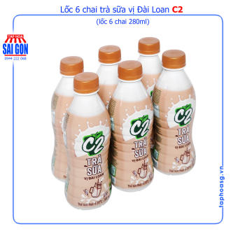 Lốc 6 Chai Trà Sữa C2 Vị Đài Loan 280ml