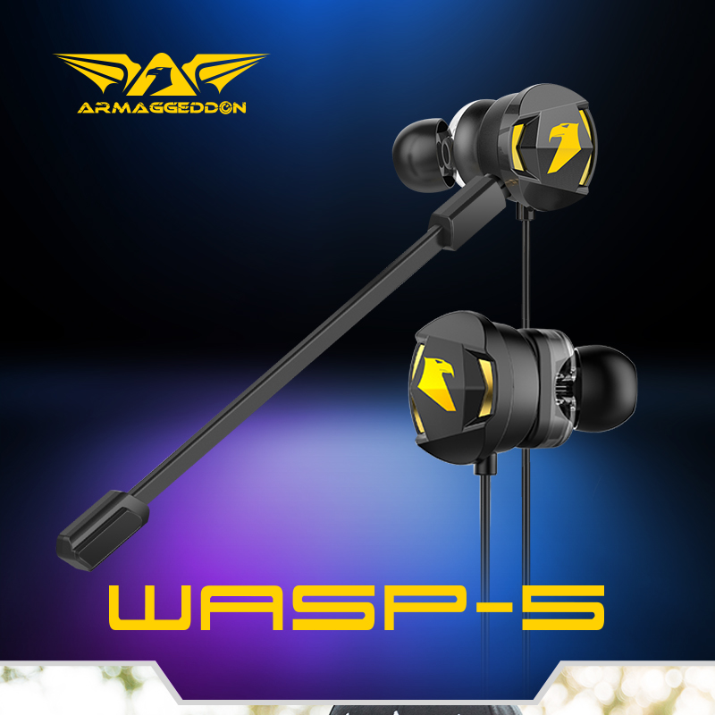 Armaggeddon WASP 5 Gaming Earphones with Strong Bass Dual Driver