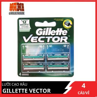 Lưỡi cạo râu Gillette Vector lưỡi 4s