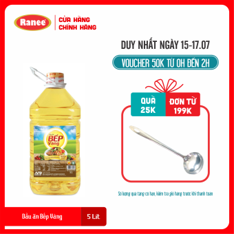 Dầu ăn Bếp Vàng 5 lít (1 chai/ 5 lít )
