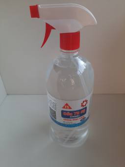 cồn 70 độ, bình 1 lít có vòi xịt, chất lượng cao, giá cả phù hợp, được nhiều người tín nhiệm, bảo vệ cơ thể , sát khuẩn, diệt virus covid , làm sạch nhà cửa,