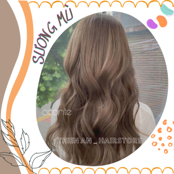 Thuốc nhuộm màu Nâu Sương Mù + kèm oxi