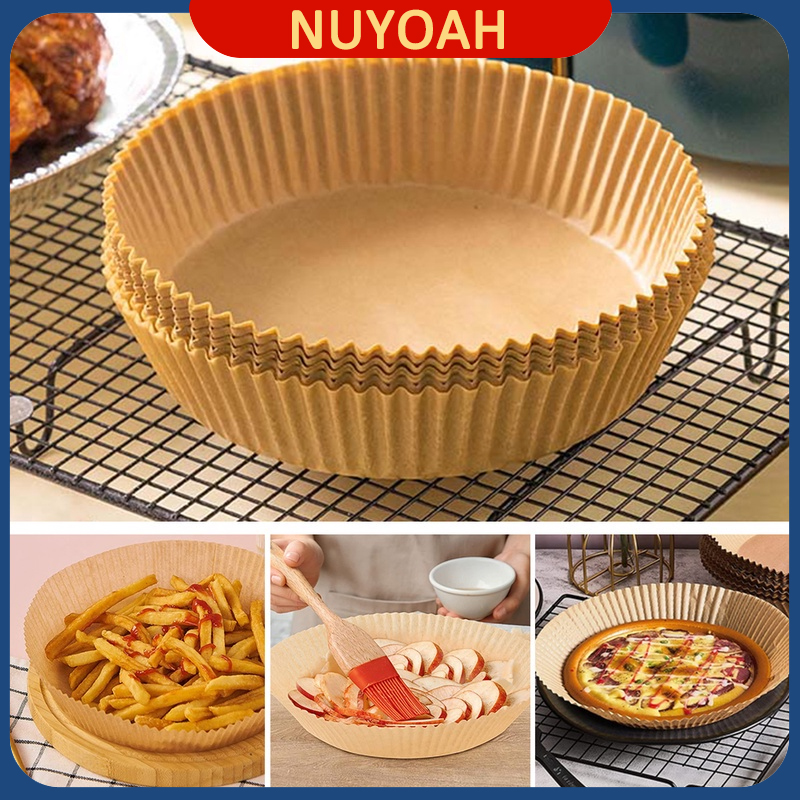 กระดาษไขรองอบ กระดาษรองอบ แผ่นรองหม้อทอดไร้น้ำมัน หม้อทอดอากาศ หม้อทอดไร้น้ำมัน แผ่นรองหม้อทอด กระดาษดูดซับน้ำมันทำบาร์บีคิว（091）