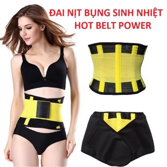 Đai Nịt Bụng Sinh Nhiệt Giải Pháp Giảm Mỡ Bụng,ĐAI NỊT BỤNG SINH NHIỆT HOT BELT POWER, dáng gọn eo thon (tập gym thể dục giảm eo hiệu quả).(LUCKY STORE SG)