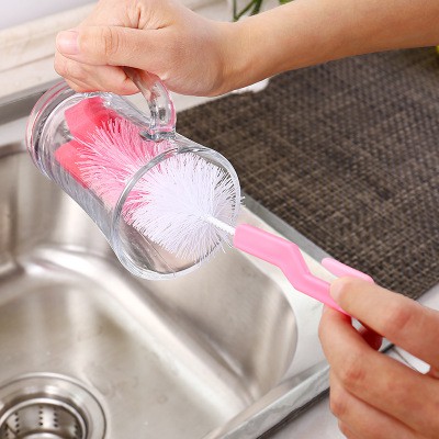 Cây súc rửa bình sữa và núm ti xoay 360 độ , bộ cọ rửa bình sữa , cọ rửa ly