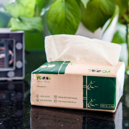 1 thùng giấy ăn gấu trúc( xanh) ( 1 thùng 30 gói)