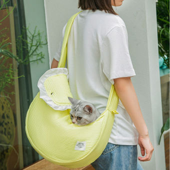 DY Loving Túi Vận Chuyển Thú Cưng Túi Cho Mèo Túi Đeo Vai Thú Cưng Nhỏ Ngoài Trời Có Túi Ren Túi Vận Chuyển Shihtzu Cho Chó Bằng Vải Bố Thoáng Khí