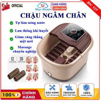 Bồn ngâm chân massage cao cấp, Chậu ngâm chân cắm điện massage chuyên nghiệp giúp thải độc, lưu thông khí huyết, máy ngâm chân
