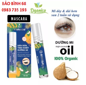 Dầu dừa Tinh Khiết Vietcoco dưỡng mi 10ml