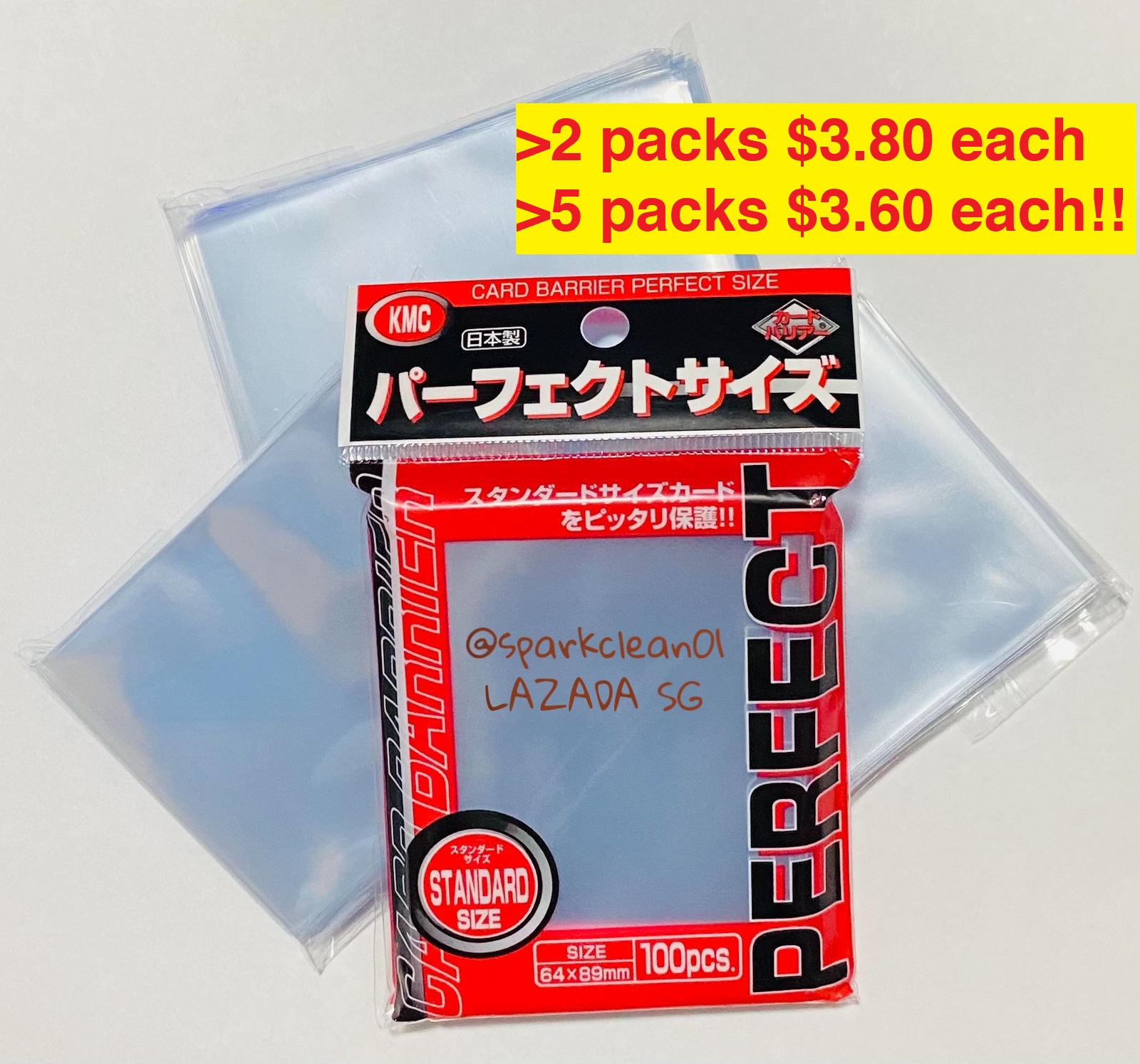Clear 'Yama' Sleeves - Perfect fit - Japanese size - Inner Sleeves -  Sealable - (100)