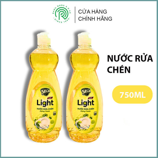 Nước Rửa Chén Bát Light Spca 750ml Cao Cấp Đánh Bay Dầu Mỡ Và Các Vết Bẩn Cứng Đầu Chiết Xuất