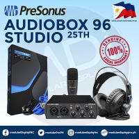 PreSonus AudioBox 96 Studio Hardware and Software Recording Bundle  USB 2.0 Audio Interface