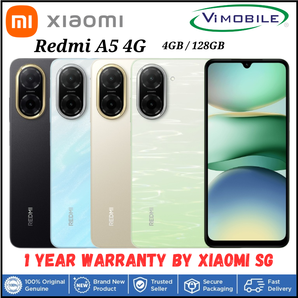 お値下！Xiaomi Redmi A5 4GB+128GB ブルー Xiaomi Redmi A5 Dual Sim 128GB Ocean Blue (4GB RAM) - Global