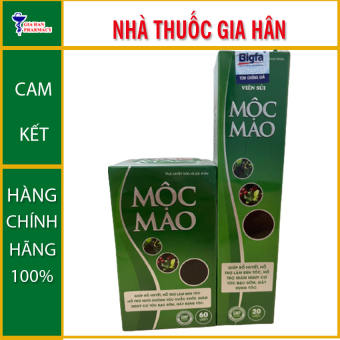 Mộc Mao nuôi dưỡng tóc chắc khỏe (hộp 60 viên , sủi 20 viên) -Gia Hân