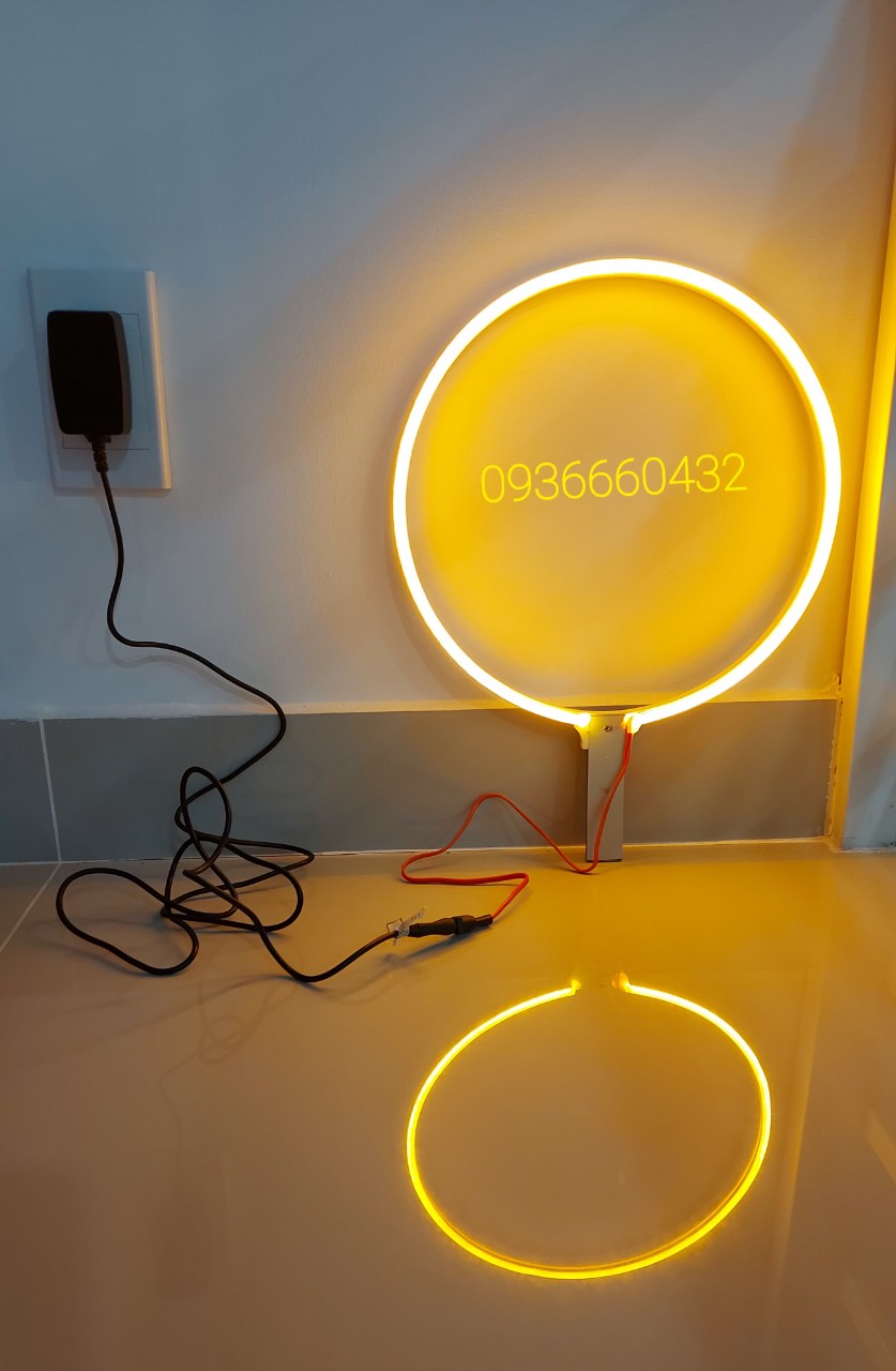 ĐÈN LED NEON HÀO QUANG ĐƯỜNG KÍNH 30CM HOẶC 26CM HOẶC 22CM NHIỀU MÀU(BAO GỒM NGUỒN) - ĐÈN TRANG TRÍ