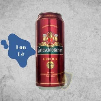 Bia pháo đài feldschlosschen urbock 7.2% lon 500ml , beerholic, bh13-ur1, dòng bia đậm vị